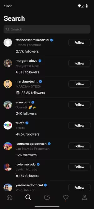 Meta's Threads app Screenshot